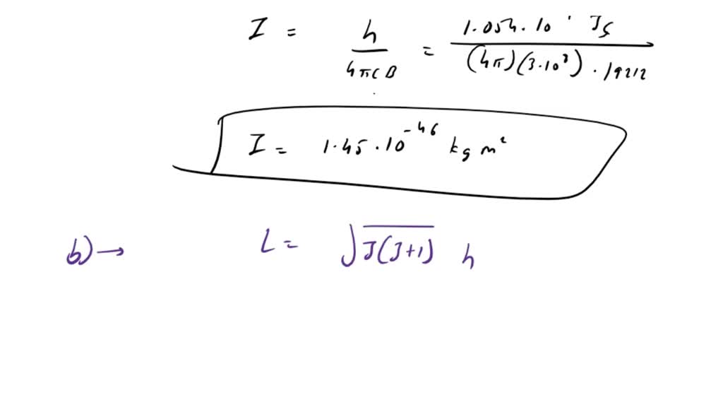 SOLVED: 'The first line in the rotational spectrum carbon monoxide has ...
