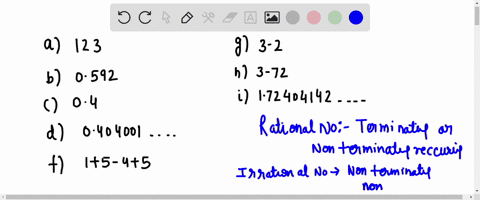 classify-the-following-numbers-as-rational-or-irrational-with-justification-a-12-3-b-0-592-c-04-d-04014001-e-9-27-f-1-5-4-5-g-3-2-h-3-7-2-i-172404142-79309