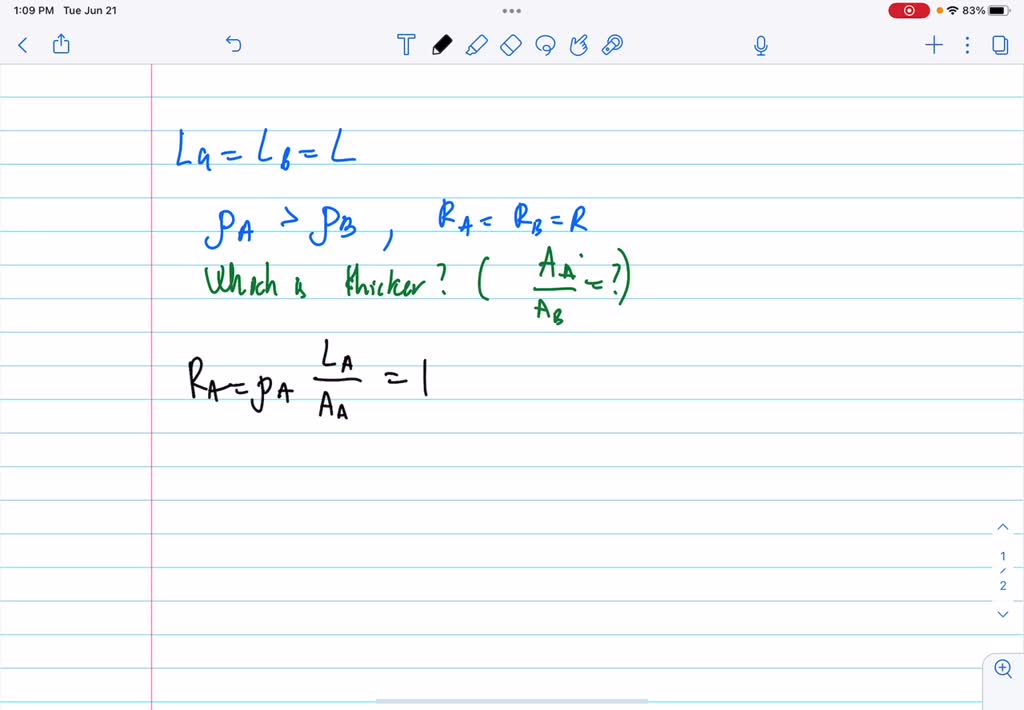 SOLVED Two wires each made up of copper and nichrome haveequal lengths