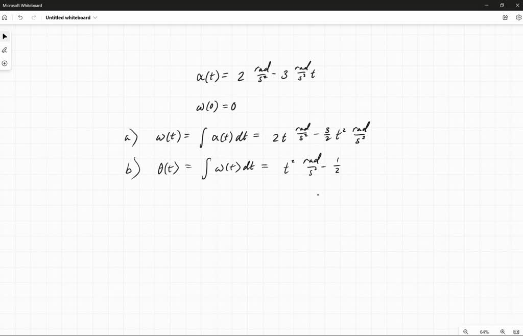 SOLVED The angular acceleration of a rotating rigid body is given by α
