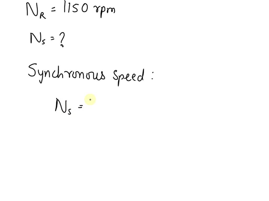 Consider an induction machine with rated frequency of f = 60 Hz and