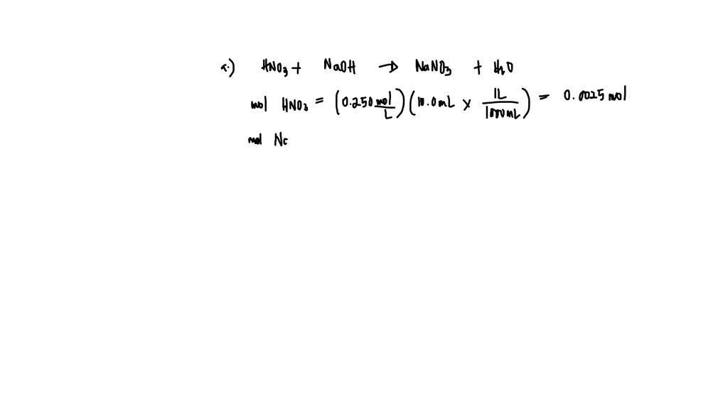 SOLVED: Determine the molarity of a NaOH solution when each of the