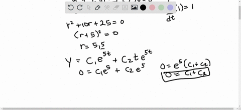 solve-the-initial-value-problem-d2ydt210dydt25y0y10dydt11-yx-clear-handwriting-thx-48015