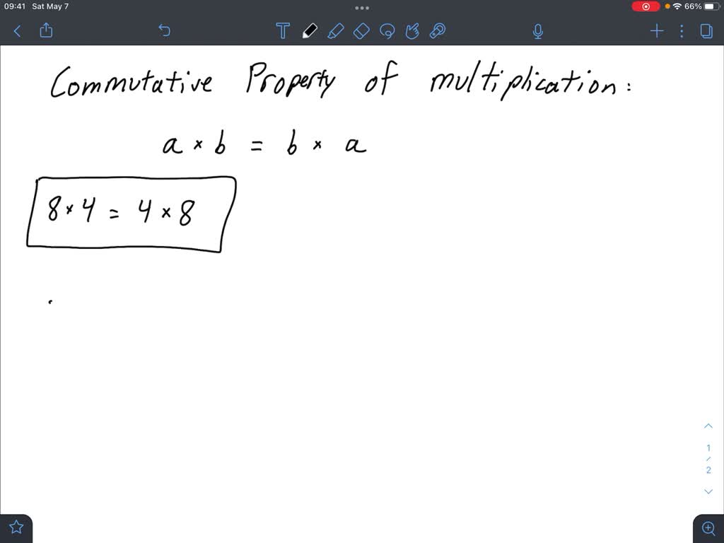 Which of the following demonstrates the commutative property..., image size:1024x768