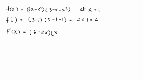 find-the-equation-of-the-tangent-line-to-the-graph-of-fx-3x-x23-x-x2-at-x-1-27008