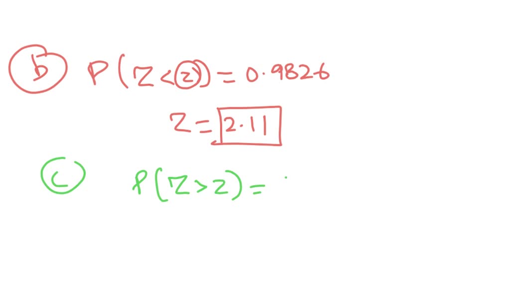 Solved Point Assume Z Is A Standard Normal Random Variable A Find