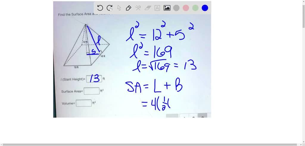 SOLVED: Find the Surface Area and Volume of the solid below: (Round ...