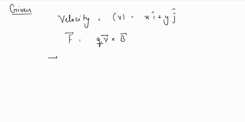 a-particle-with-charge-560-nc-is-moving-in-a-uniform-magnetic-field-b-126-t-k-the-magnetic-force-on-the-particle-is-measured-to-be-f-400107-n-i-760107-n-j-calculate-the-scalar-product-v-f-64485