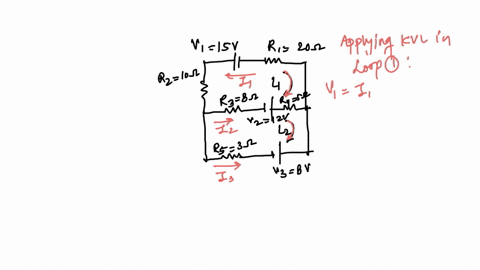 find-the-three-currents-i1-i2-i3-in-the-circuit-by-using-kirchhoffs-rules-v115v-v212v-v38v