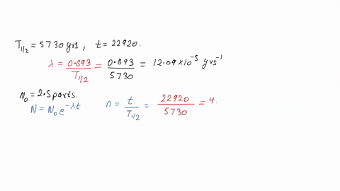 carbon-14-a-naturally-occurring-unstable-isotope-of-carbon-has-a-half-life-of-5730-years-answer-below-questions-in-a-sample-of-carbon-containing-25-part-per-trillion-of-carbon-14-that-is-25-32409