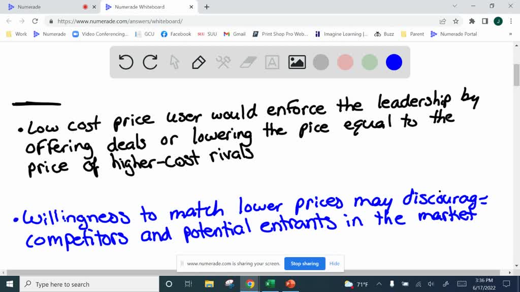 SOLVED How would a lowcost price leader enforce its leadership