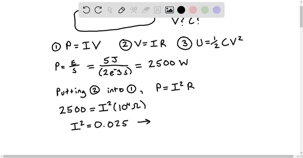 SOLVED A capacitor bank is designed to discharge 5.00 J of energy