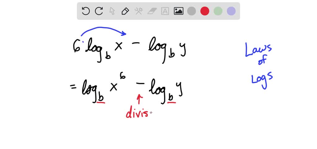 SOLVED: Express as a single logarithm: 2log(4)x+3log(4)((y)/(3))-log(4 ...