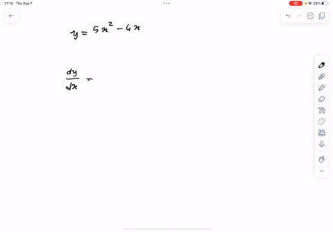 derivative-for-y5x2-4x