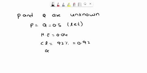 find-the-integer-minimum-sample-size-required-to-estimate-the-population-proportion-p-margin-of-error-004-confidence-level-92-p-and-are-not-known-answer-find-the-integer-minimum-sample-size-95162
