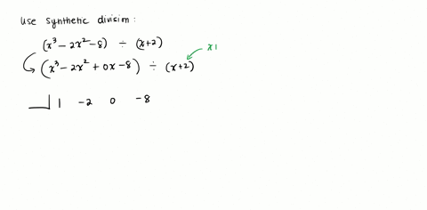 use-synthetic-division-to-find-the-quotient-and-the-remainder-beginarrayl-leftx3-2-x2-8right-divx2-qxsquare-x2squaresquare-rxsquaresquare-endarray