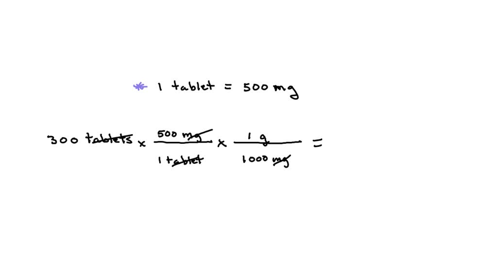 SOLVED An aspirin tablet has a mass of about 500 mg. Calculate the