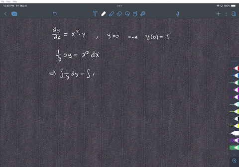solve-the-differential-equation-dydxx2yy0-where-y1-when-x0-2
