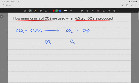 how-many-grams-of-co2-are-used-when-65-g-of-o2-are-produced-26948
