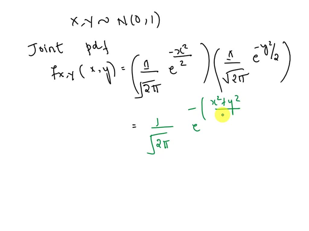 SOLVED: Let X and Y be two independent normally distributed random ...