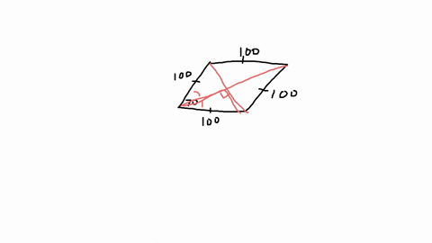 a-rhombus-has-sides-of-length-100-cm-and-the-angle-at-one-of-the-vertices-is-70-approximately-the-length-of-the-longer-diagonal
