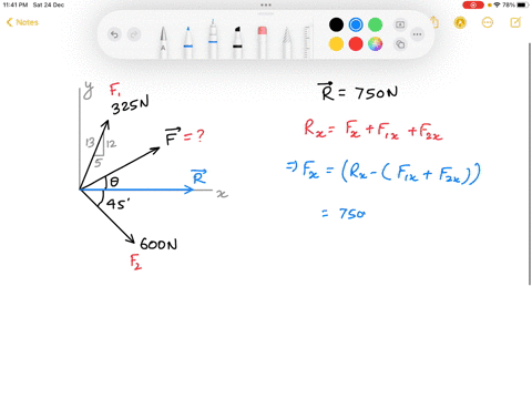 f-i0-if-the-resultant-force-acting-on-the-bracket-is-t0-be-750-n-directed-along-the-positive-axis-delermine-the-magnitude-of-f-and-its-direction-0-325-n-60-n-84818