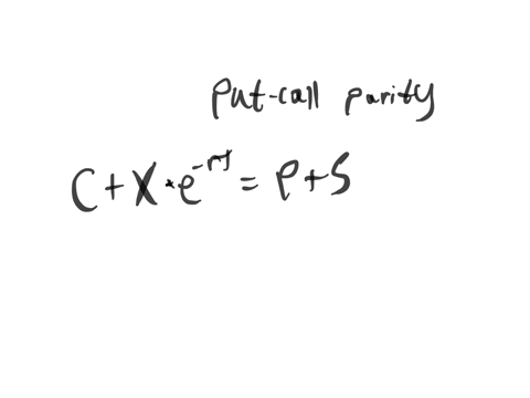 derive-the-put-call-parity-condition-for-european-stock-options-how-will-this-relationship-change-if-the-underlying-asset-pays-a-dividend