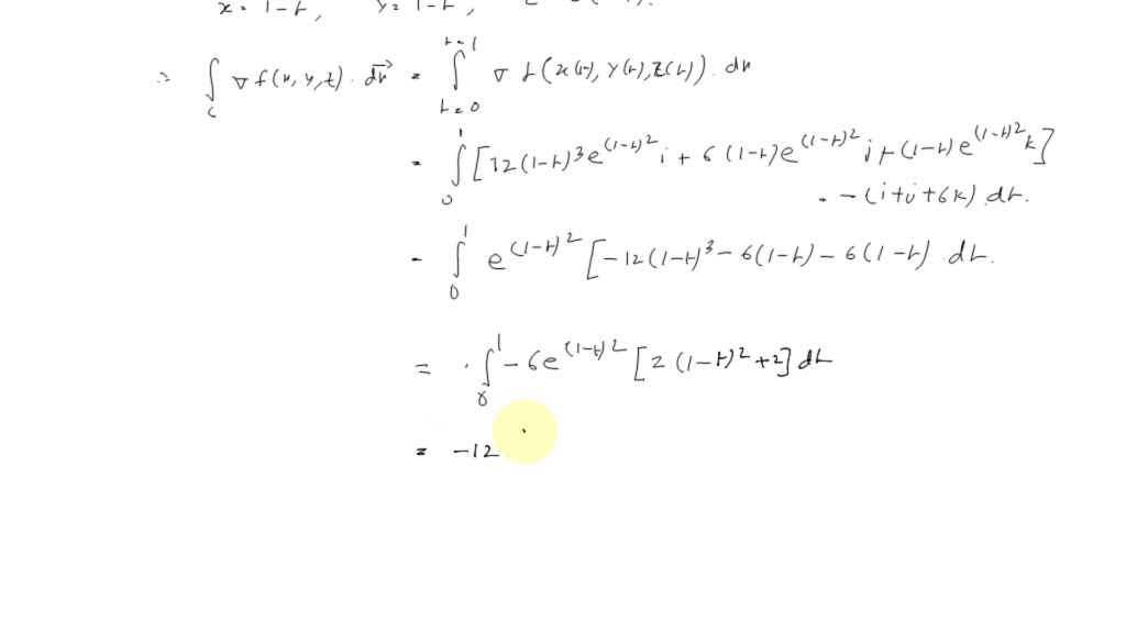 SOLVED:Suppose that ∇f(x,y,z)=2xyze^(x^2)i+ze^(x^2)j+ye^(x^2)k. If f(0 ...