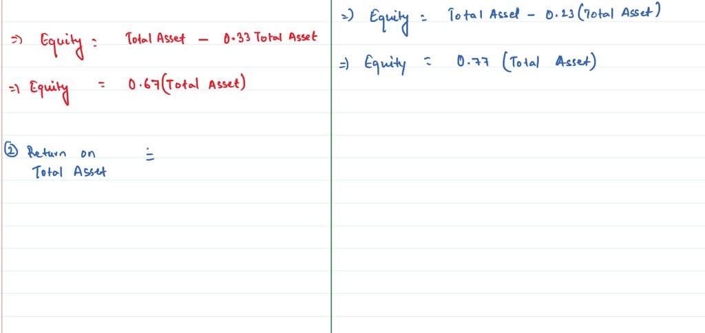 SOLVED: If Firm A And Firm B Have Debt-total Asset Ratios 33% And 23% ...