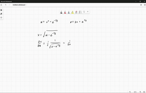 if-ux2-e-3y-and-v-2x-e3y-determine-dxdudxdvdydudydv