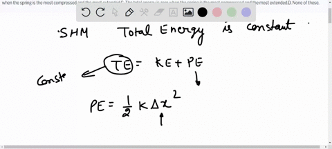 which-of-the-following-is-true-for-an-oscillating-springa-the-kinetic-energy-is-zero-when-the-spring-is-the-most-compressed-and-the-most-extendedb-the-potential-energy-is-zero-when-the-sprin-63165