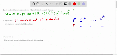 let-x-he-a-binomial-random-variable-that-results-from-the-performance-of-n-bernoulli-trials-with-probability-of-success-p-assume-n-1-suppose-that-x-1-find-the-prohahility-that-the-single-eve-71657