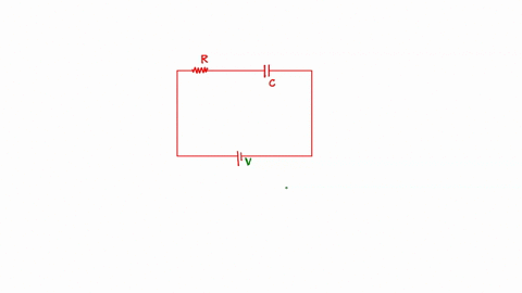a-capacitor-is-connected-in-series-with-a-resistor-to-an-ideal-battery-having-a-constant-voltage-across-its-terminals-at-the-instant-when-the-contact-is-made-with-the-battery-the-voltage-acr-21753