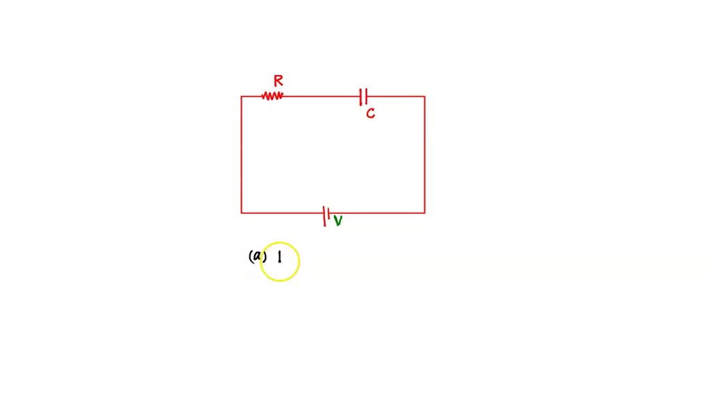 SOLVED A capacitor is connected in series with a resistor to an ideal