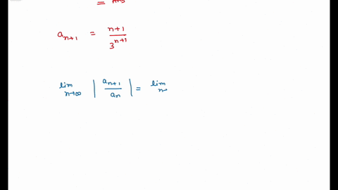 use-the-ratio-test-to-determine-whether-the-series-is-convergent-or-divergent-n_-3n-n-1-identify-an-evaluate-the-following-limit-an1-lim-an-an-1-an-since-lim-1-the-series-is-convergent-46831