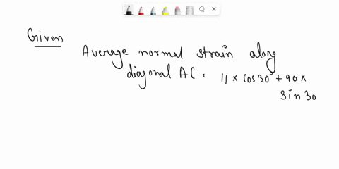 the-square-plane-is-deformed-into-the-shape-shown-by-the-dashed-line-determine-the-average-normal-strain-along-diagonal-ac-and-the-shear-strain-at-point-e-with-respect-to-the-x-and-y-axes-q1-71373