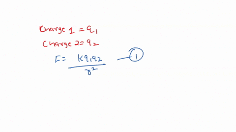 two-charged-particles-repel-each-other-with-a-force-f-if-the-charge-of-both-particles-is-tripled-and-the-distance-between-them-is-also-tripled-then-the-force-will-be-76736
