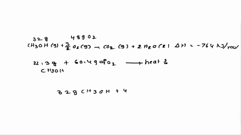 when-methanol-ch3oh-is-burned-in-the-presence-of-oxygen-a-large-amount-of-heat-is-released-based-on-the-balanced-thermochemical-reaction-how-much-heat-is-released-in-units-of-kj-when-223-g-o-94422