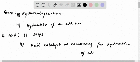question-3-1-point-how-many-steps-are-involved-in-the-hydrohalogenation-reaction-of-an-alkene-question-4-1-point-why-is-an-acid-catalyst-necessary-for-hydraton-of-an-alkene-because-alkenes-a-33165