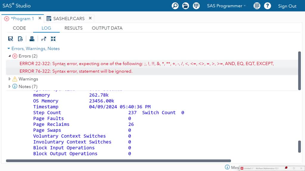 SOLVED: (SASHELP.Cars) Use PROC SQL to create a new dataset that ...