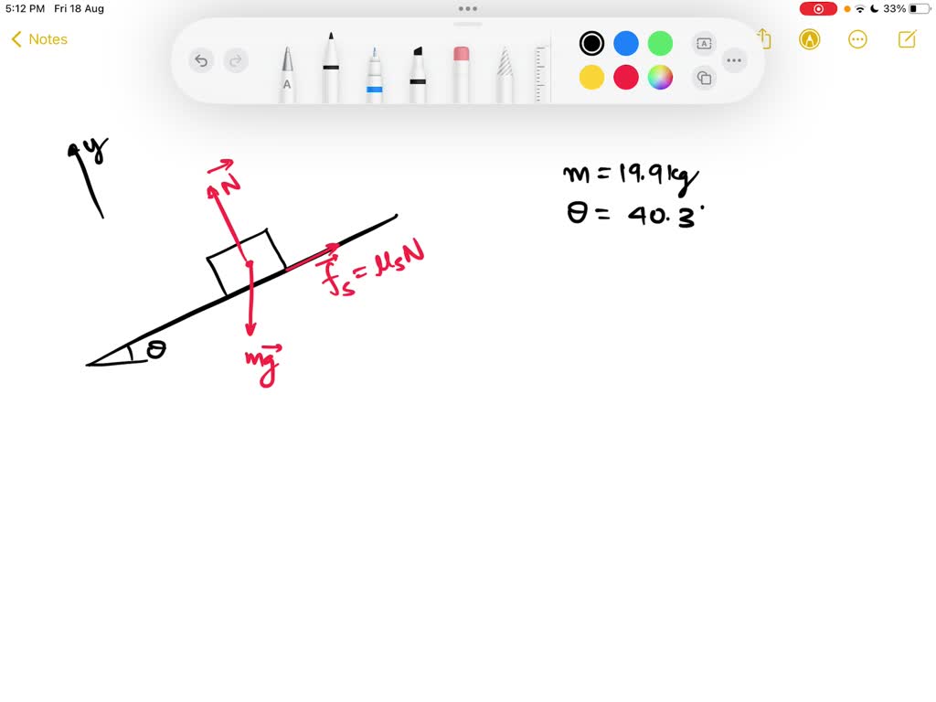 SOLVED: a block of mass 19.9 kg rests on a movable ramp .As the wall of ...