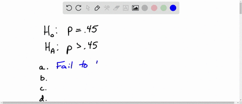 1o-suppose-you-are-conducting-study-with-the-following-hypothesesiopts-ho-p-45-hi-p-45-if-your-alpha-level-significance-level-is_0s-andd-value-of13l-what-will-your-decision-be-ifyour-alpha-l-49981