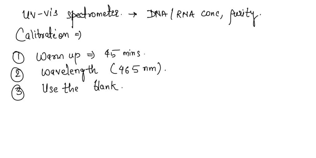SOLVED How do you calibrate the UVVis Spectrophotometer? (Consider