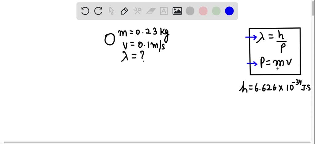 SOLVED: (I) Calculate the wavelength of a 0.23 -kg ball traveling at 0. ...