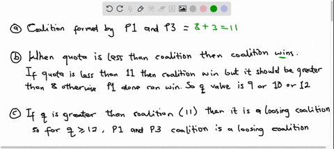 consider-the-weighted-voting-system-q-8-5-3-assume-that-this-system-has-no-dictators-and-is-not-subject-to-gridlock-a-what-is-the-coalition-formed-by-p1-and-p3-b-for-what-values-of-the-quota-56355