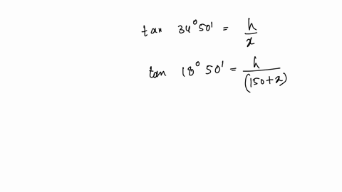 the-angle-of-elevation-from-a-point-on-the-ground-to-the-top-of-a-pyramid-is-34circ-50prime-the-angle-of-elevation-from-a-point-175-feet-farther-back-to-the-top-of-the-pyramid-is-18circ-50prime-find-t