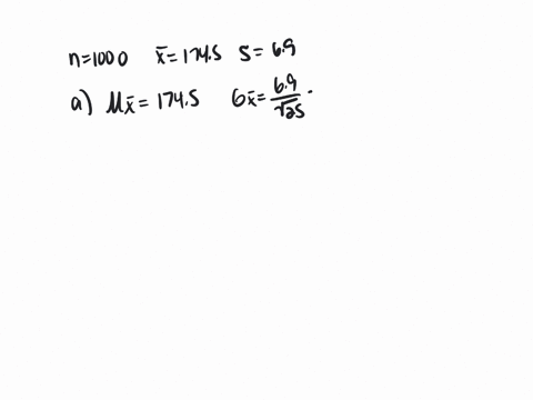 1-the-heights-of-1000-students-are-approximately-normally-distributed-with-a-mean-of-1745-centimeters-and-a-standard-deviation-of-69-centimeters-suppose-200-random-samples-of-size-25-are-dra-23958