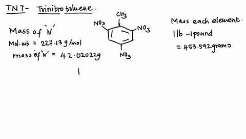 tnt-trinitrotoluene-below-is-used-as-an-explosive-in-construction-calculate-the-mass-of-each-element-19365