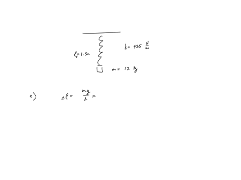 a-spring-150-m-long-with-force-constant-425-nm-is-hung-from-the-ceiling-of-an-elevator-and-a-block-of-mass-120-kg-is-attached-to-the-bottom-of-the-spring-only-0277-b-if-the-elevator-subseque-17532