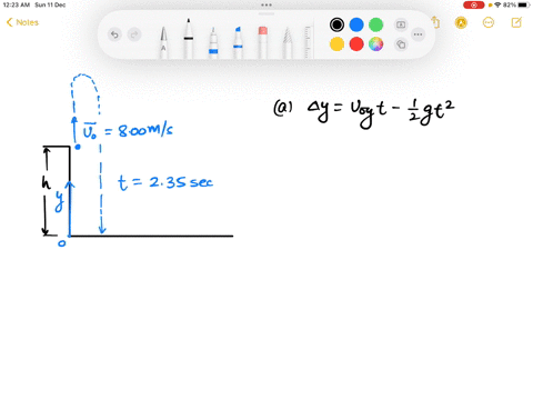 a-calculate-the-height-of-a-cliff-if-it-takes-235-s-for-a-rock-to-hit-the-ground-when-it-is-thrown-straight-up-from-the-cliff-with-an-initial-velocity-of-800-ms-b-how-long-would-it-take-to-r-62218